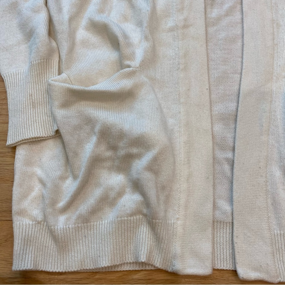 Womens Basic Size Small Off White Long Sleeve Swe… - image 2